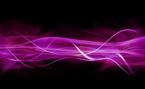 Purple wave banner. Stock Illustration