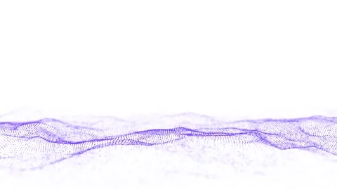 Purple wave with motion dots. Abstract digital white background. Stock-Footage 291956052