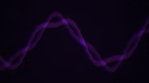 Purple waveform on black background animation. Stock Footage 335426840