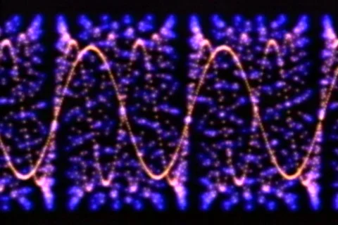 Purple Waveforms Stock Footage 135846