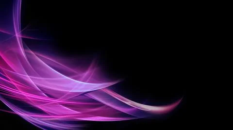 Purple Waves on Dark Stock Illustration