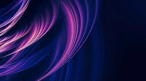 Purple Waves on Dark Stock Illustration
