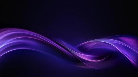 Purple Waves on Dark Stock Illustration