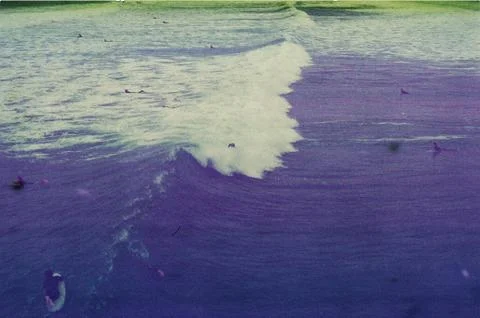 Purple Waves Foto stock