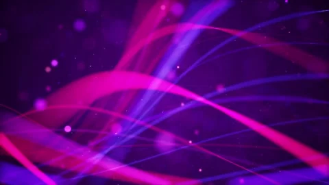 Purple Waves Shapes Lines Lights Background Loop Stock-Footage 199444425