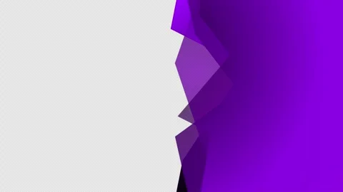Purple wavy animated border with alpha channel and transparent Stock Footage 243648827