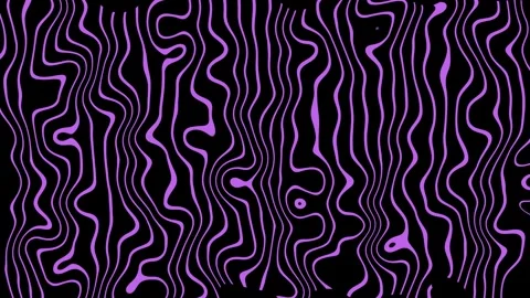 Purple Wavy Lines on Black Background Stock Footage 314242915