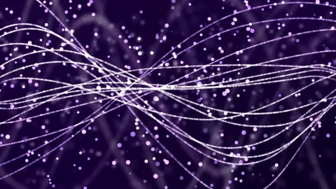 Purple Wavy Lines Video stock 196729875