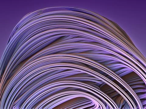 Purple wavy lines Stock Illustration