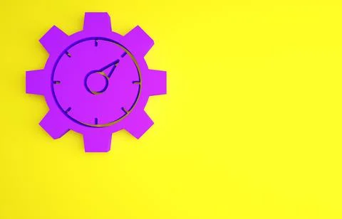 Purple Web analytics information and development website statistic icon isola Illustrazione stock
