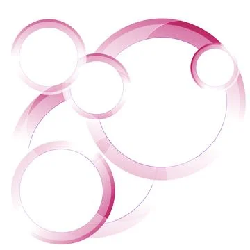 Purple white geometric tech background with abstract glossy circles Stock-Illustration