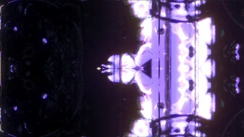 Purple White Light Columns Vertical Bands Mirrored Symmetry Stock Footage 326717229