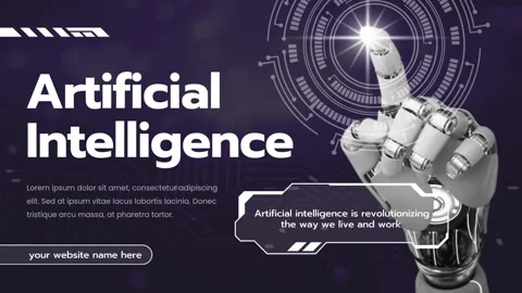Purple White Modern Artificial Intelligence Video Stock Footage 317930651