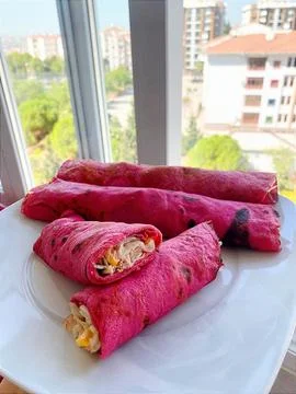 Purple WRAP Stock-Fotos