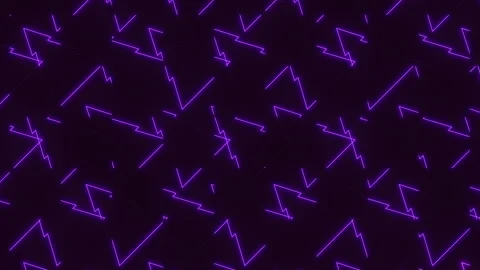 Purple zigzag pattern on black background Vídeo Stock 322796793