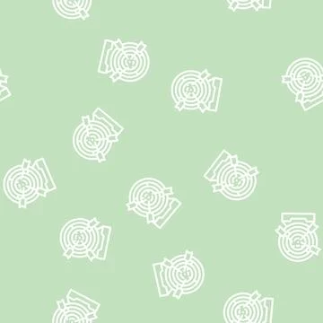 Purpose targeting line vector seamless pattern Stock Illustration