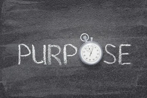 Purpose word watch Stock Photos