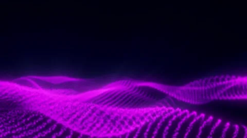 Purpur Abstract Wave Digital Motion Background Stock Footage 243567655