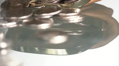 A purse with coins Stock Footage 11304608