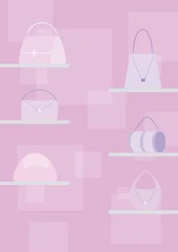 Purse display Stock Illustration