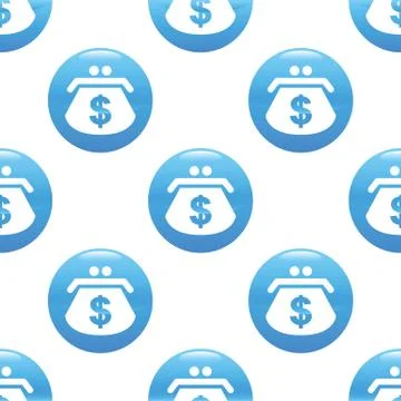 Purse with dollars sign pattern Stock Illustration