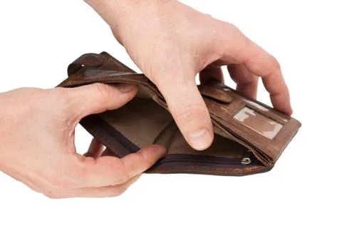Purse in hand Stock Photos