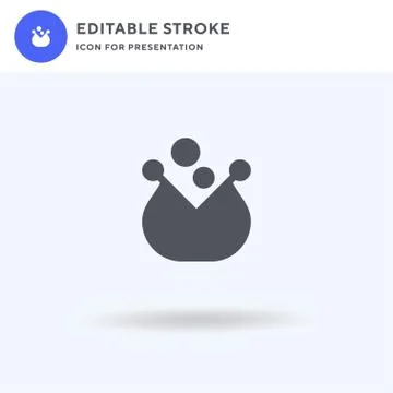 Purse icon vector, filled flat sign, solid pictogram isolated on white, logo  Stock Illustration