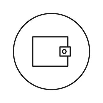 Purse icon vector Stock Illustration