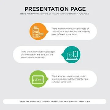 Purse, internet, pos terminal presentation Stock-Illustration