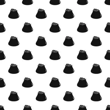 Purse money pattern seamless vector Stock Illustration