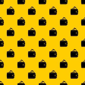 Purse with money pattern vector Illustrazione stock
