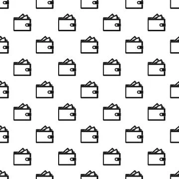 Purse pattern seamless vector 스톡 일러스트