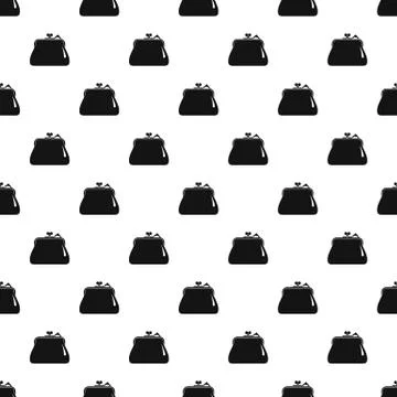 Purse retro pattern seamless vector 스톡 일러스트