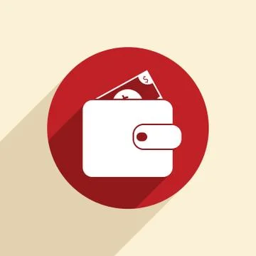 Purse sign. Stock Illustration