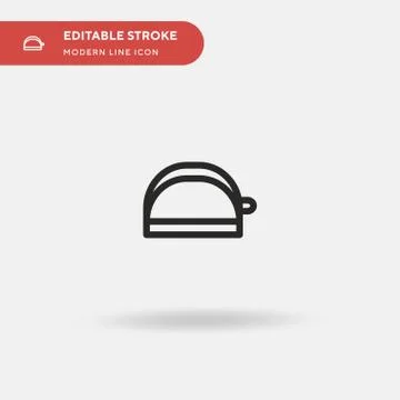 Purse Simple vector icon. Illustration symbol design template for web mobile  Stock Illustration