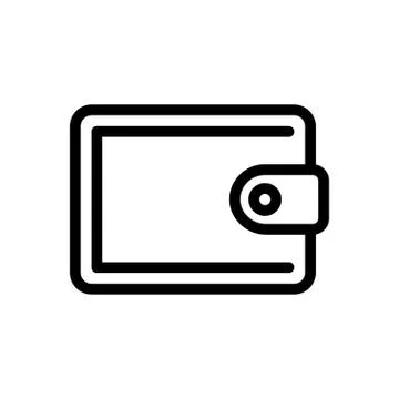 Purse thin line icon Stock Illustration
