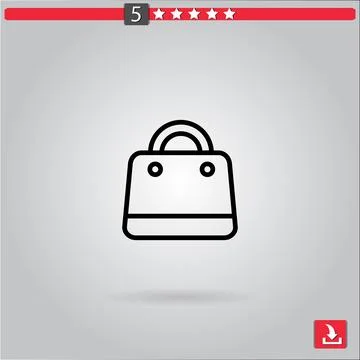 Purse vector icon Stock Illustration