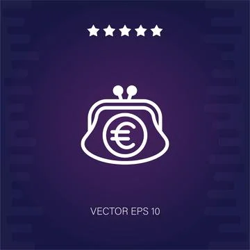 Purse vector icon Stock Illustration