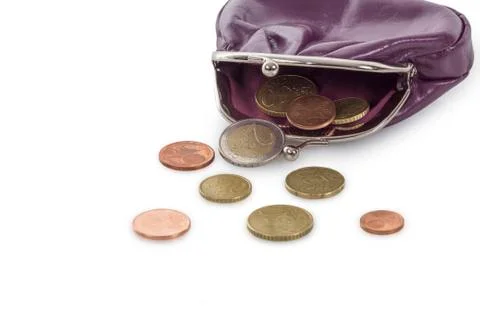 Purse on white Stock Photos