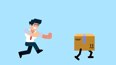 Pursuing Delivery and Logistics Concept Video stock 321710583