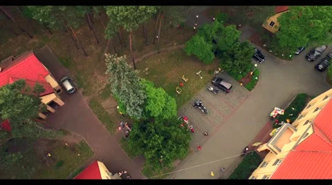 In pursuit of a black car. Stock Footage 51357752