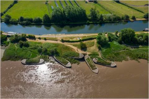 Purton ship graveyard and sharpness canal  写真素材