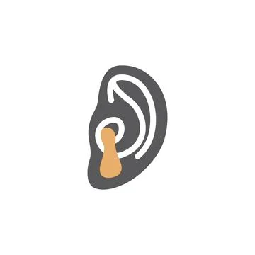 Pus from the ear icon. Vector icon for web graphic. Illustration