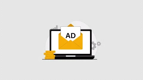 Push Ad Concept Animation Video - Transparent 库存影片 317487503