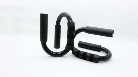Push up bar for exercise on white background Foto stock