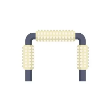 Push up bars are helping to maintain a healthy lifestyle at home Stock Illustration