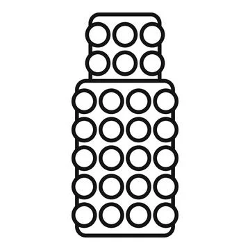 Push bubble fidget toy reducing stress concept イラスト素材