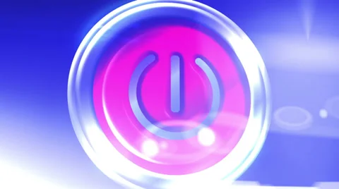 Push Button. Abstract animation clicking button Stock Footage 33866840