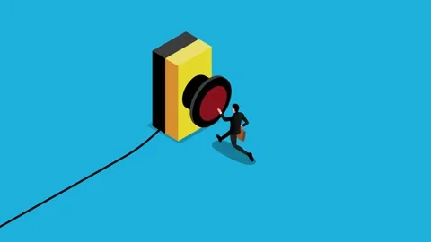 Push button call for emergency help Stock Footage 270871679