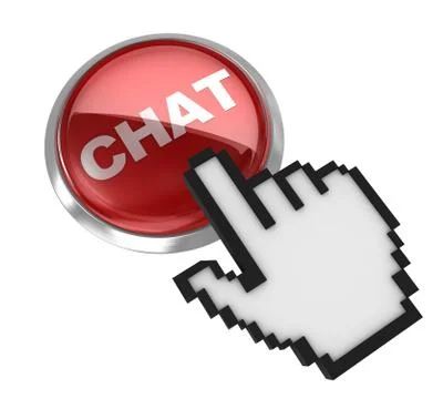 Push button - chat Stock Illustration